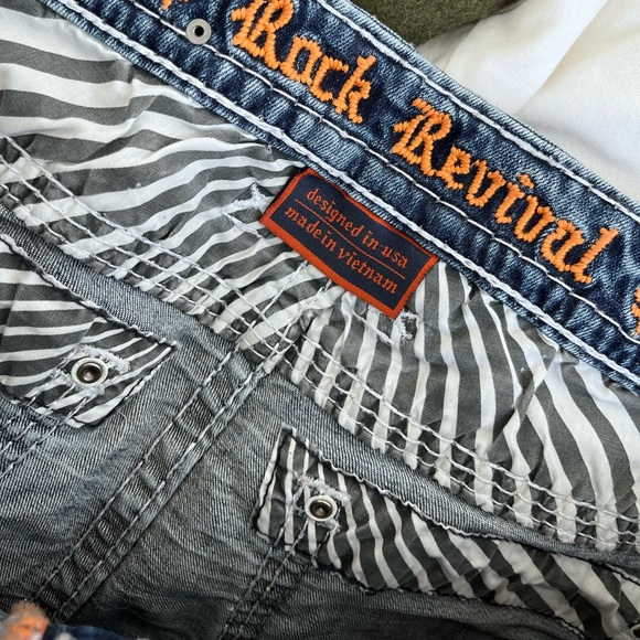 Rock Revival Eilish Easy Stretch denim shorts bling sparkly shorts - Picture 5 of 6